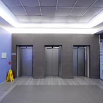 Вид главного лифтового холла Административное здание «Дмитровский»